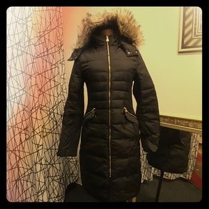 Express Down 3/4 Length Winter Jacket Black Sm.